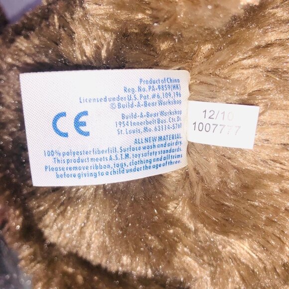 Build a Bear Miles Brown Bunny Rabbit Plush Stuffed Borders Easter 10" New - Picture 9 of 10